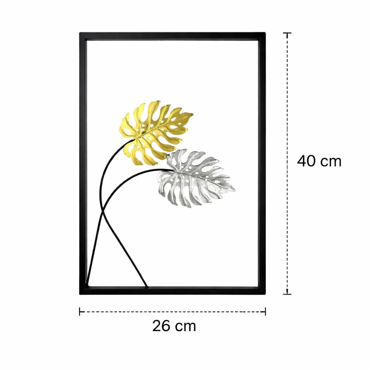 GENERICO - Cuadro Decorativo 40x26cm Pared Hojas Tropicales