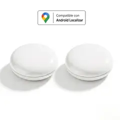 GENERICO - Pack 2 Localizadores de Rastreo Global Compatibles con Android