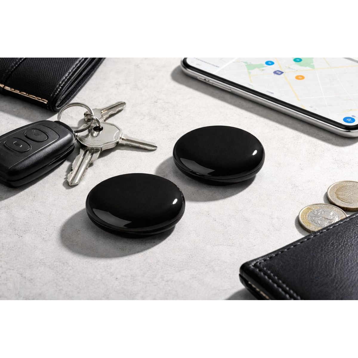 GENERICO - Pack 2 Localizadores de Rastreo Global Compatibles con Android