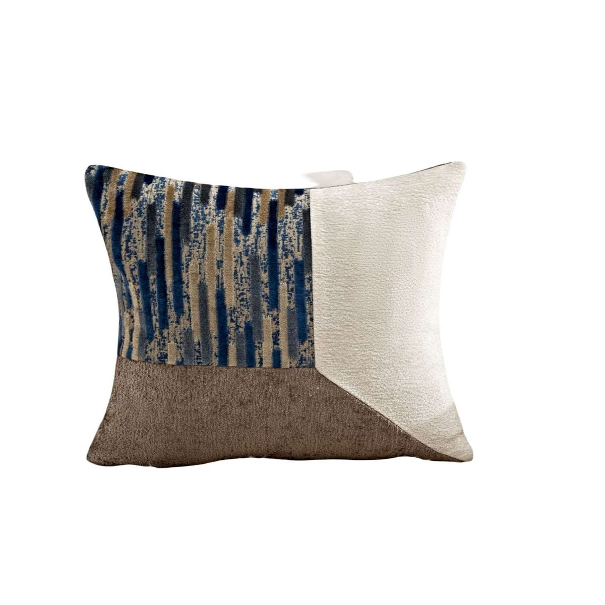 GENERICO - PACK DE 3 FUNDAS DE COJIN CHENILLE DE EMPALME MULTICOLOR 5