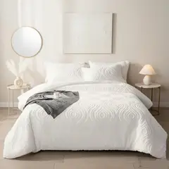 GENERICO - CUBRECAMA KING DE VERANO UNICOLOR SEMIACOLCHADO MODERNO ELEGANTE DECORATIVO TFI