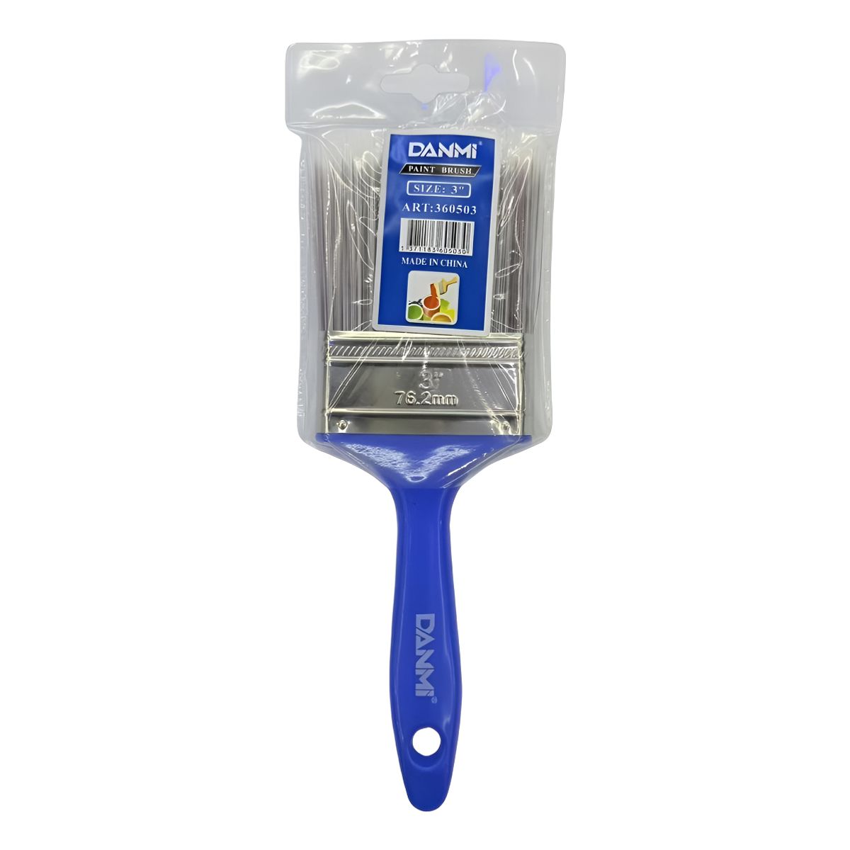 DANMI - Brocha Para Pintar 3 Pulgadas  Mango Plastico 360503 Danmi