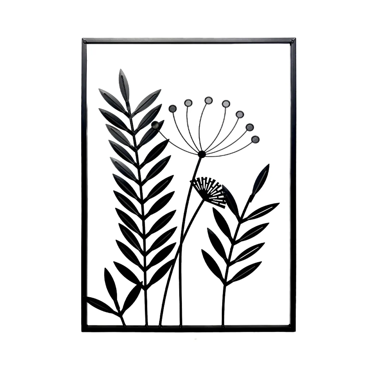 GENERICO - Cuadro De Metálico 40 X 58 Cm Estilo Botánico