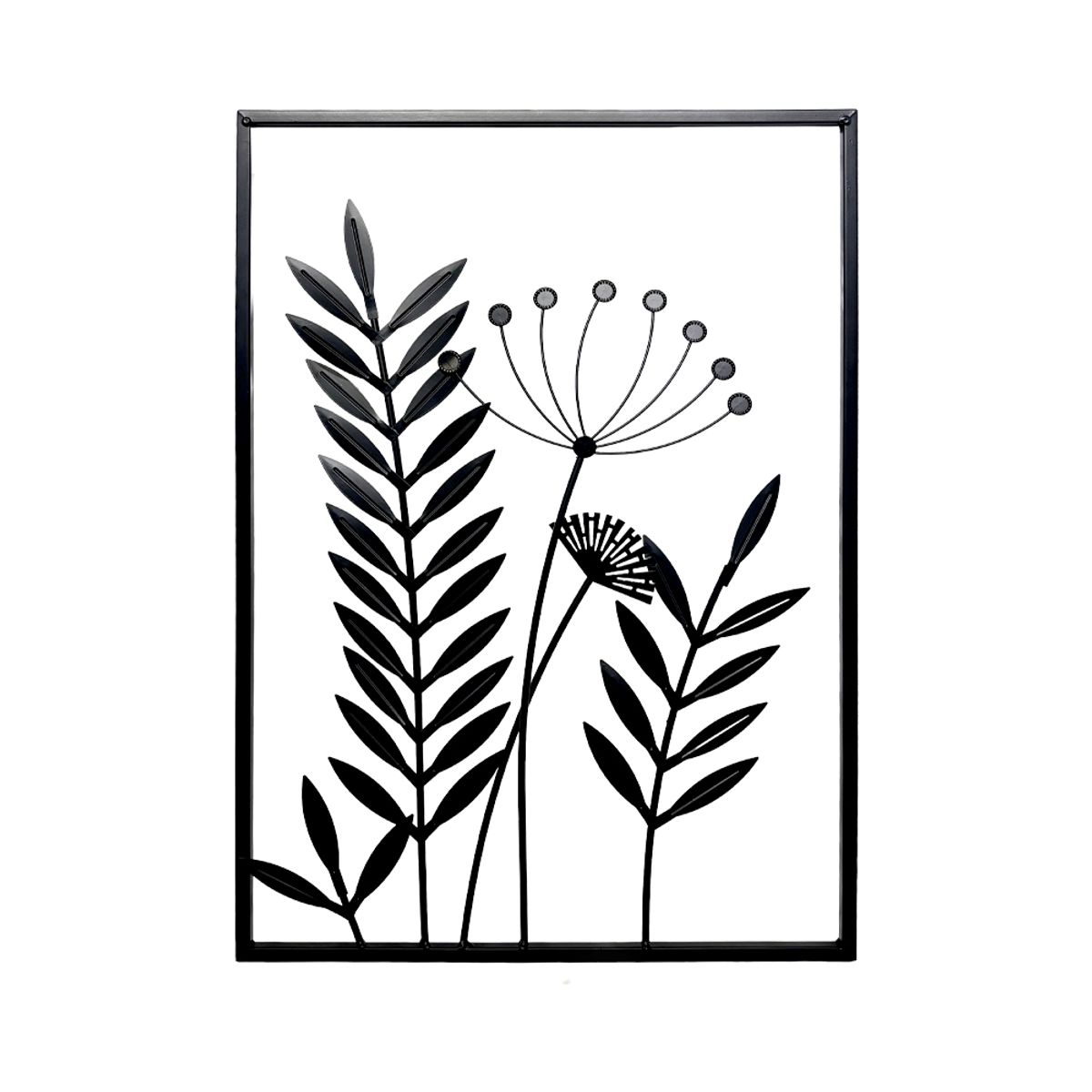 GENERICO - Cuadro De Metálico 40 X 58 Cm Estilo Botánico