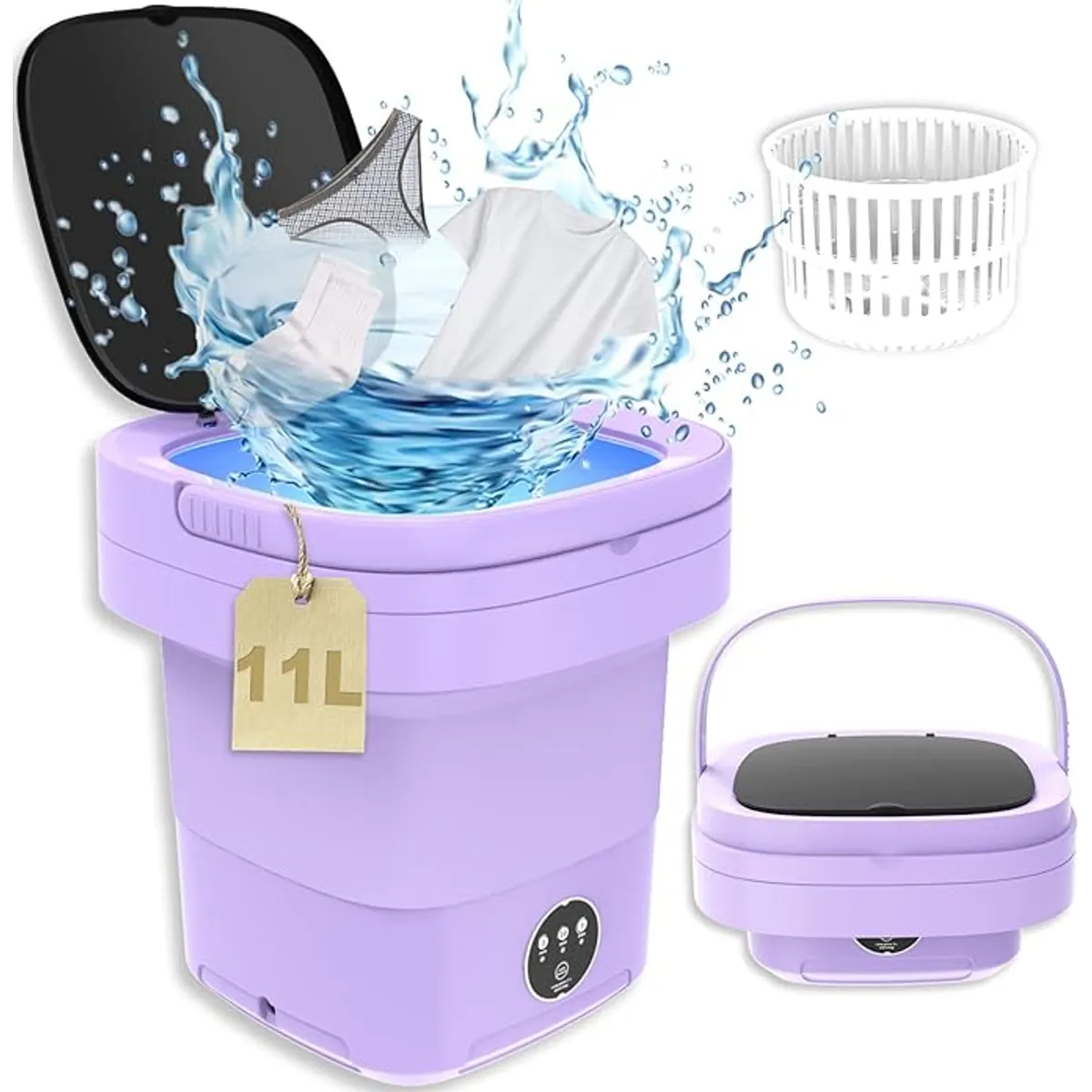 GENERICO - Mini Lavadora Plegable