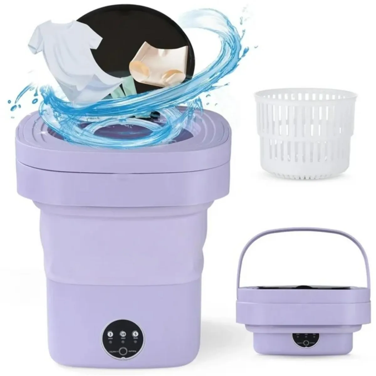 GENERICO - Mini Lavadora Plegable