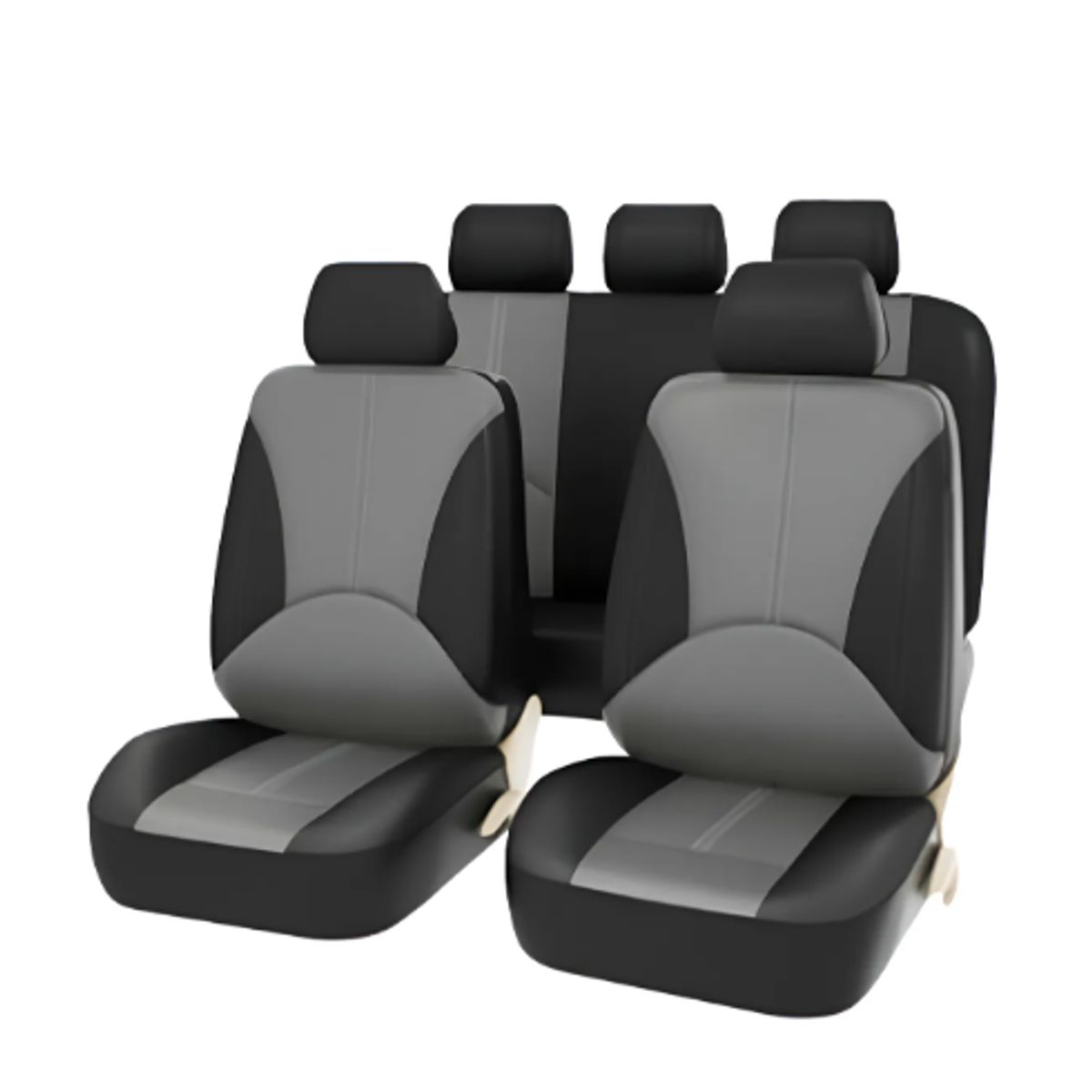 GENERICO - Juego Fundas Asiento Automovil Universal, Cubre Auto Piel
