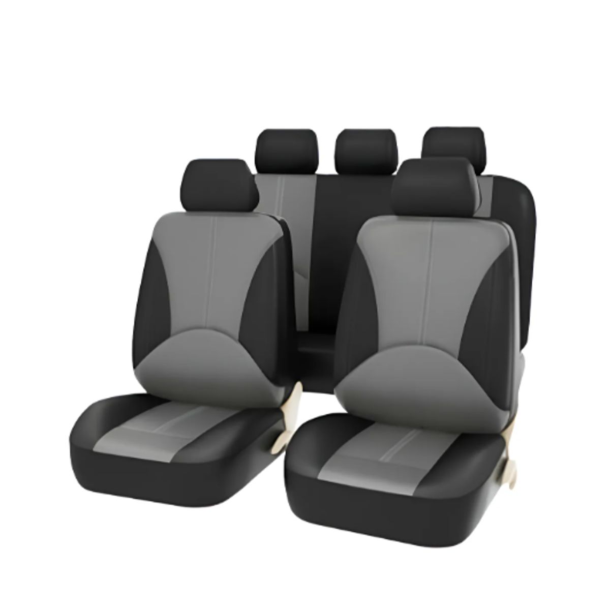 GENERICO - Juego Fundas Asiento Automovil Universal, Cubre Auto Piel