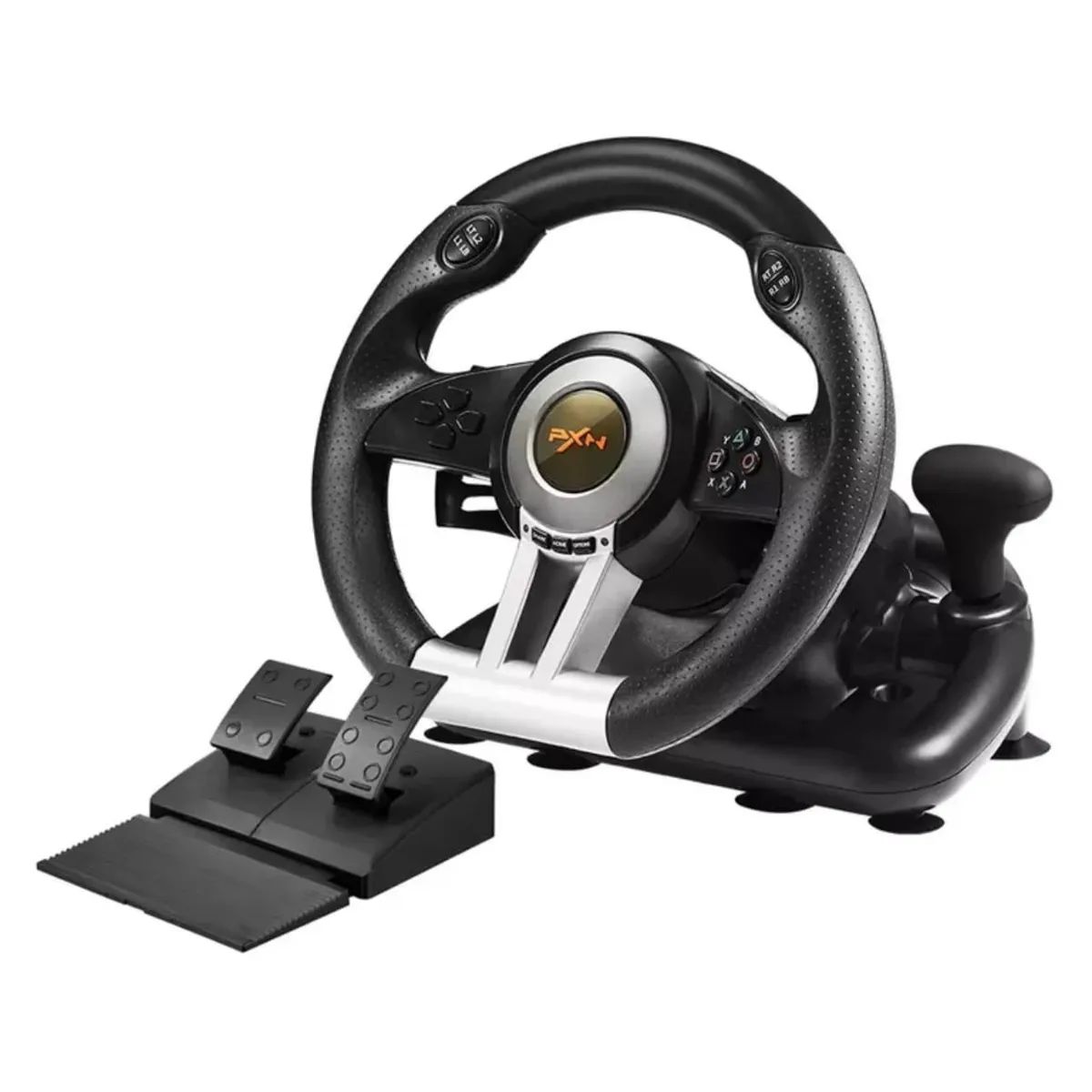MOVI - VOLANTE SIMULADOR CON PEDALES PARA  PC,PS3,PS4, X-SERIES XLS, SWITCH