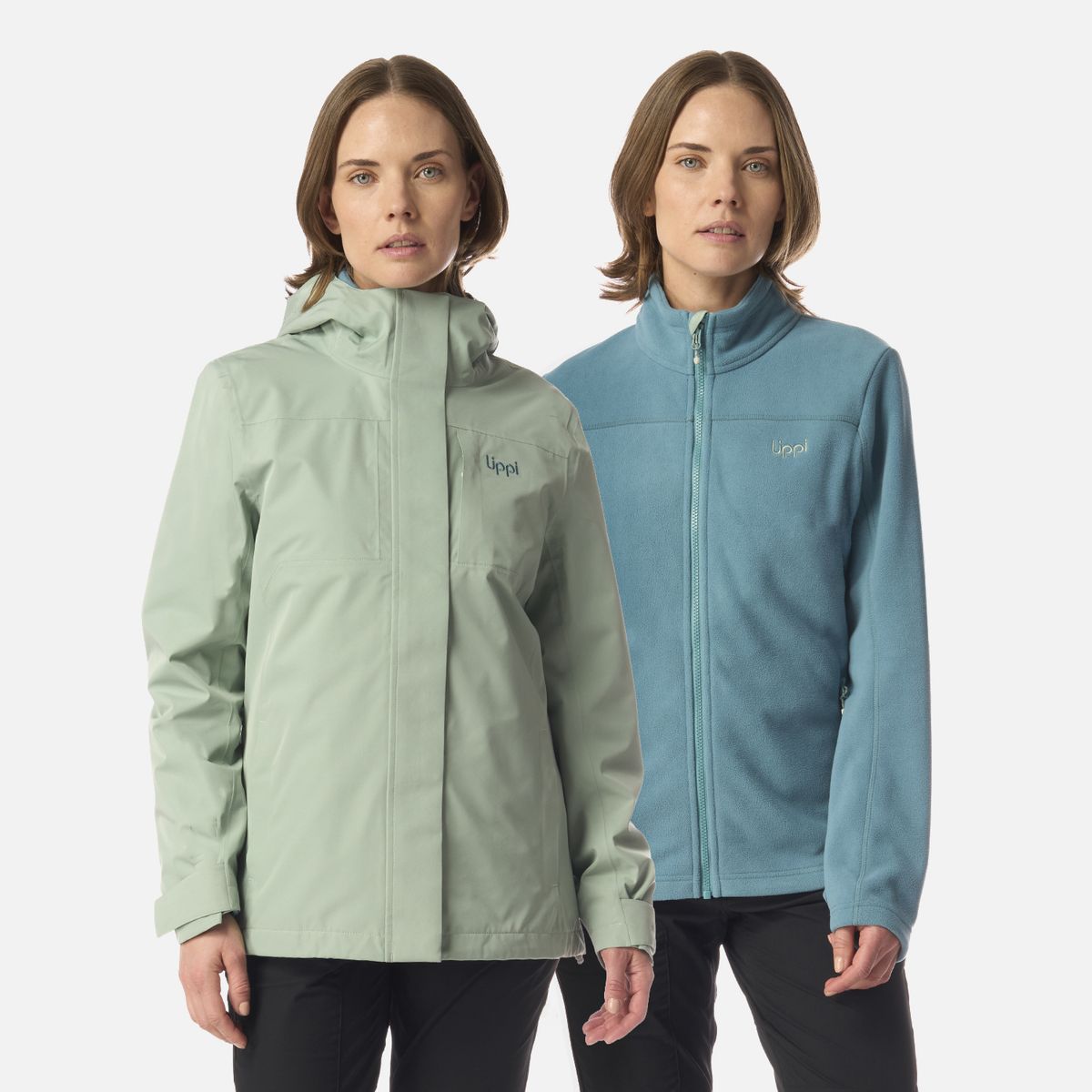 LIPPI - Chaqueta Mujer Tres Cruces Fusion-3 Hoody Jacket Jade Lippi
