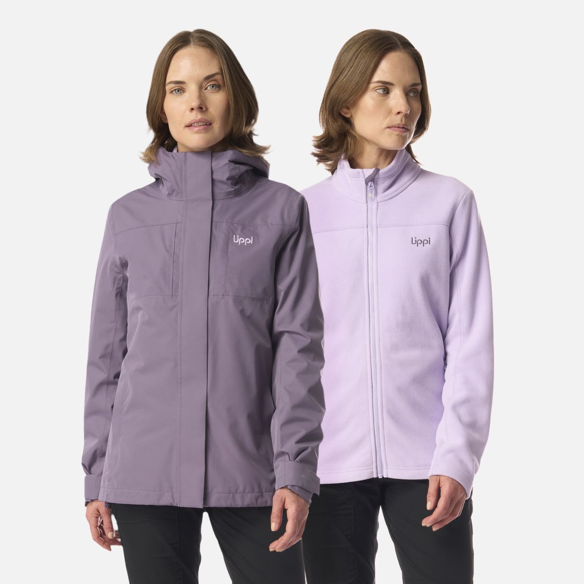 LIPPI - Chaqueta Mujer Tres Cruces Fusion-3 Hoody Jacket Violeta Lippi