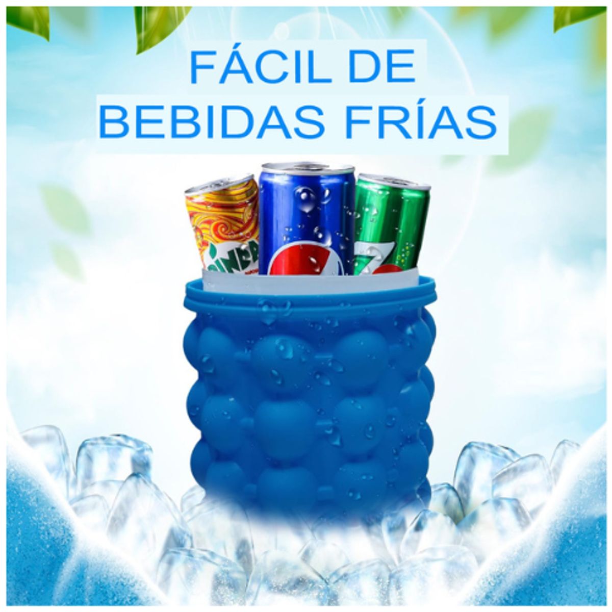 GENERICO - 2 En 1 Silicona Cilindro De Hielo