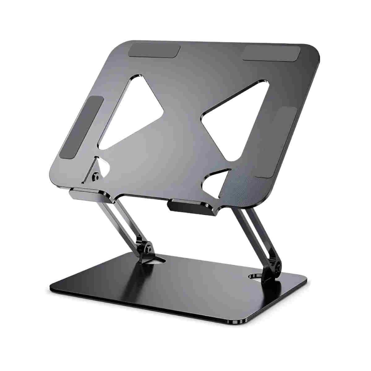 GENERICO - Soporte Base Alzador Notebook Laptop Mac Plegable Ajustable Color Gris Oscuro Antideslizante BELUG