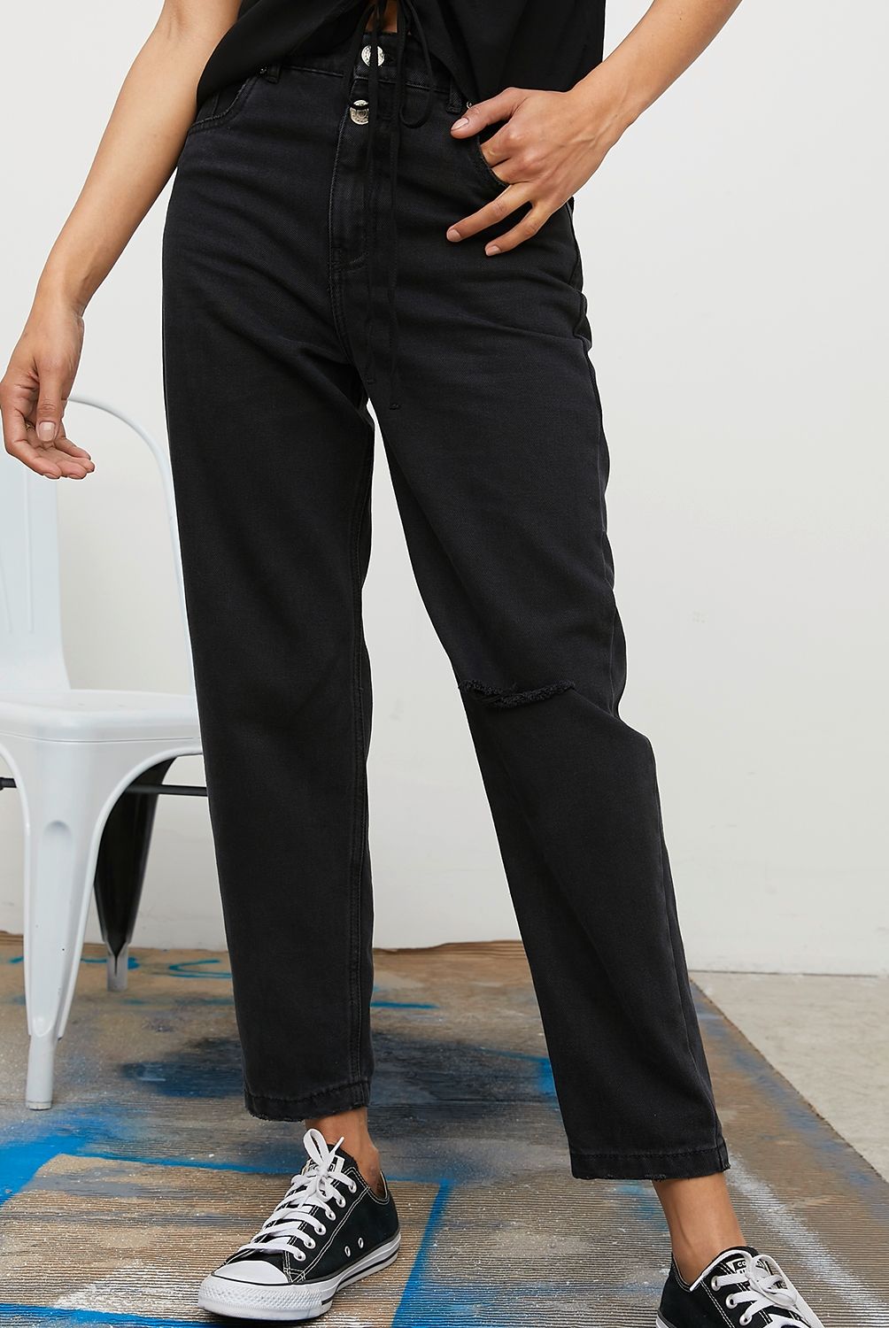 AMERICANINO - Jeans Baggy Mujer