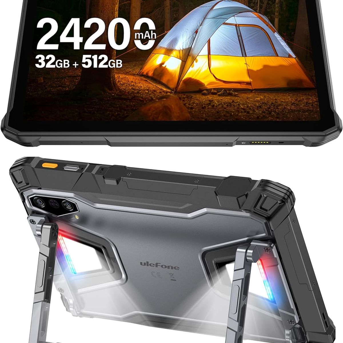 ULEFONE - Ulefone Armor Pad 5 Pro 5G Tableta 32GB+512GB 24200mAh 11 pulgadas Android 15