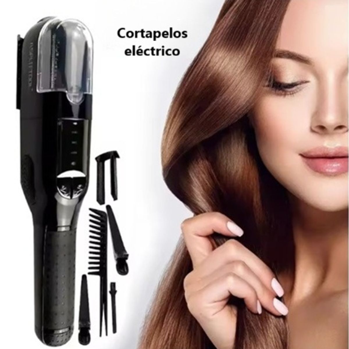 MOVI - Cepillo Cortador de Puntas Abiertas y Horquillas