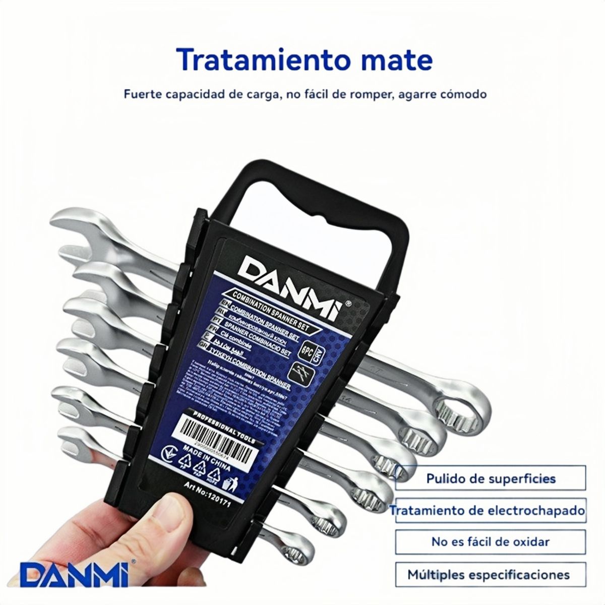 DANMI - Juego De Llaves Doble Punta 8 17 Mm 6 Piezas Danmi