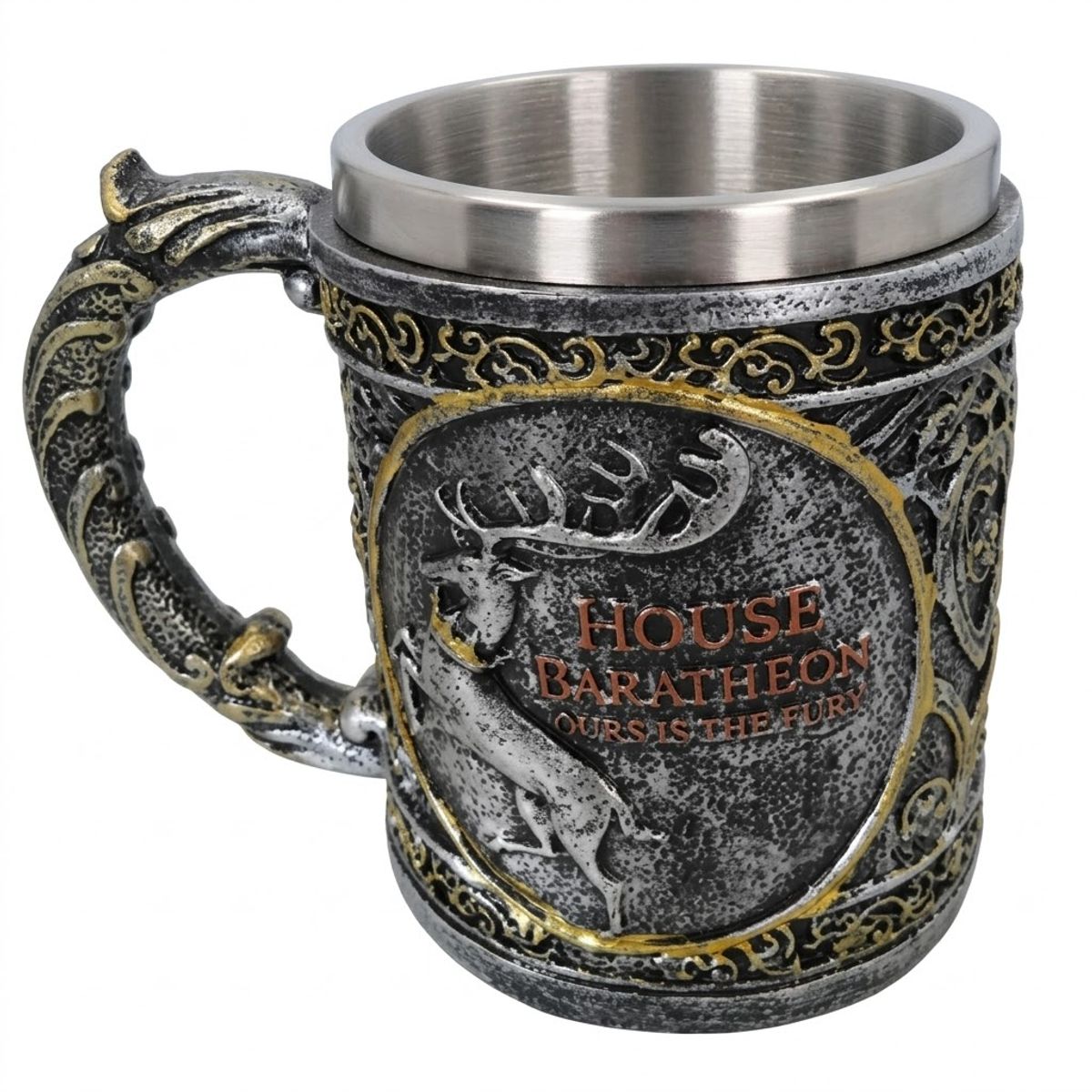 GENERICO - Taza Tarro Medieval Game Of Thrones Casa Baratheon Espada