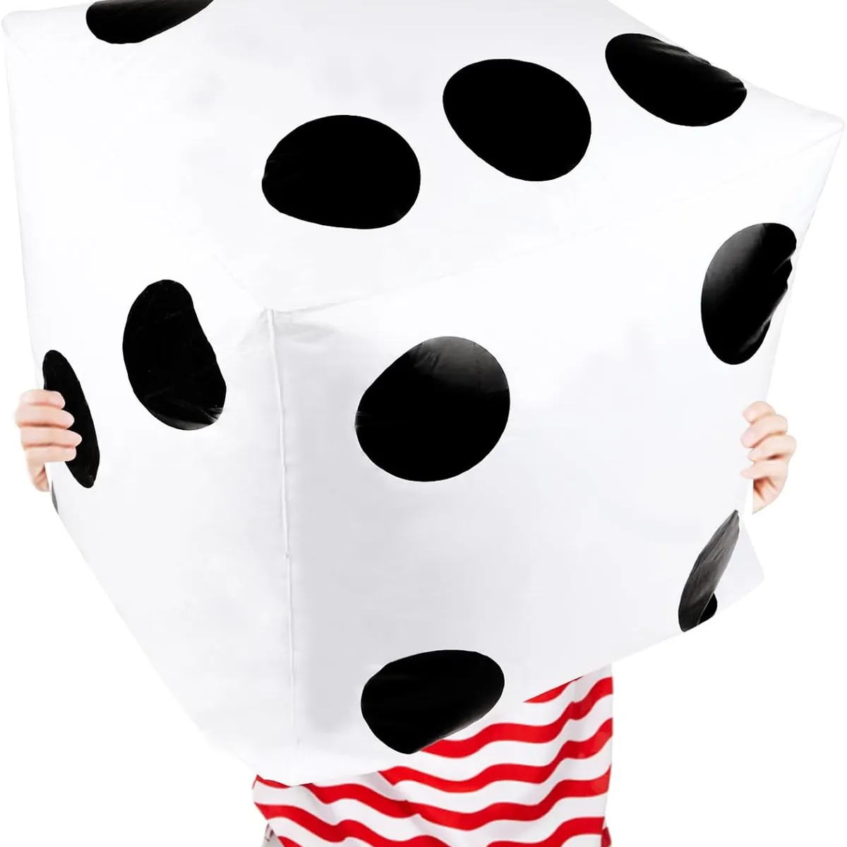 KUANGYE - Dado Inflable Gigante Para Juegos Y Fiestas Blanco