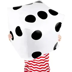 KUANGYE - Dado Inflable Gigante Para Juegos Y Fiestas Blanco