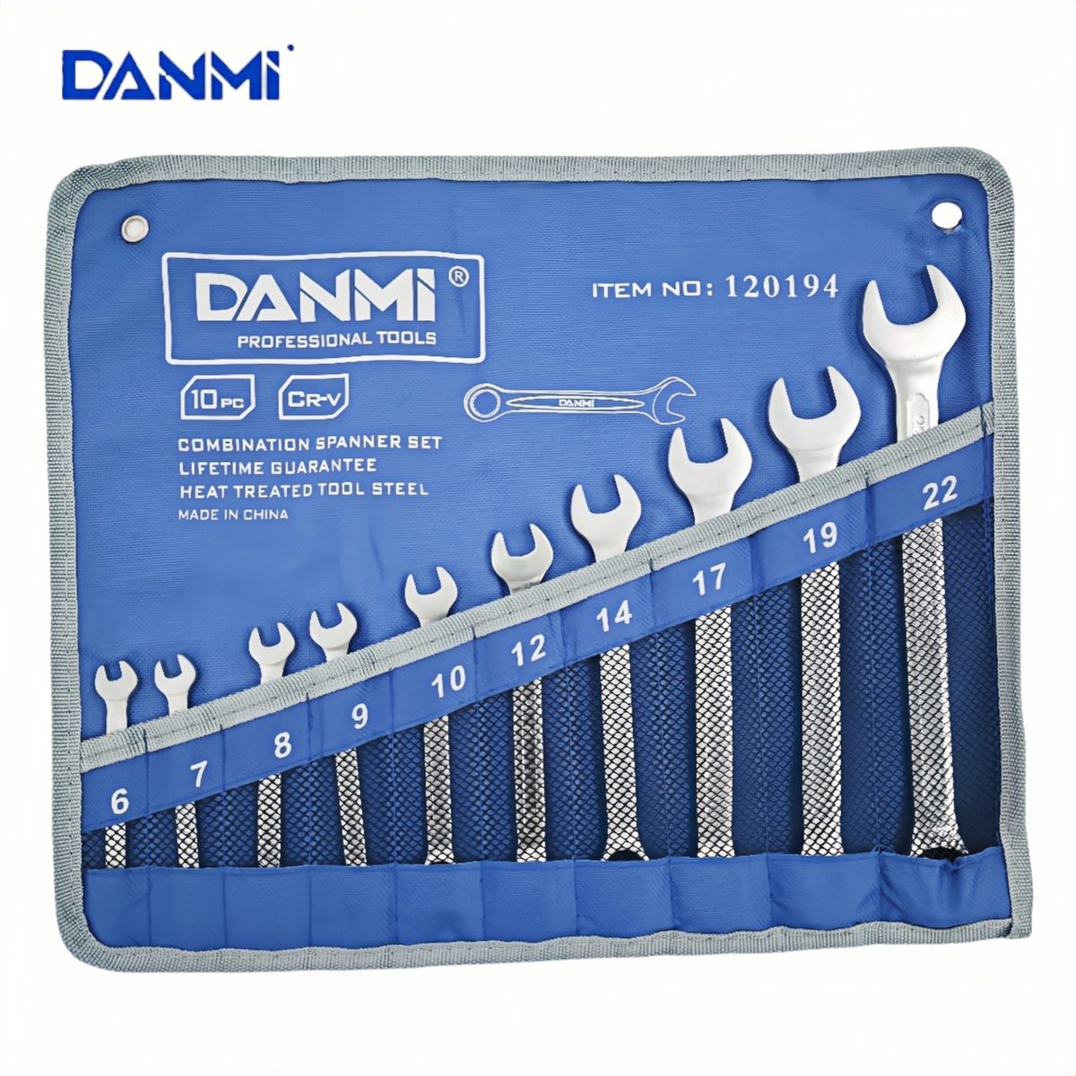 DANMI - Juego Llave Punta Corona 10 Piezas 6-22 Mm Industrial Danmi