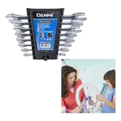 DANMI - Juego De 8 Llaves De Boca Multifuncionales De Dos Cabezas