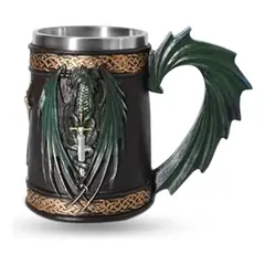 GENERICO - Taza De Cerveza Vikinga Medieval, Resina Renacentista