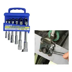 DANMI - Kit Juego de Dados en Forma de L 6 Piezas Llave Tubo