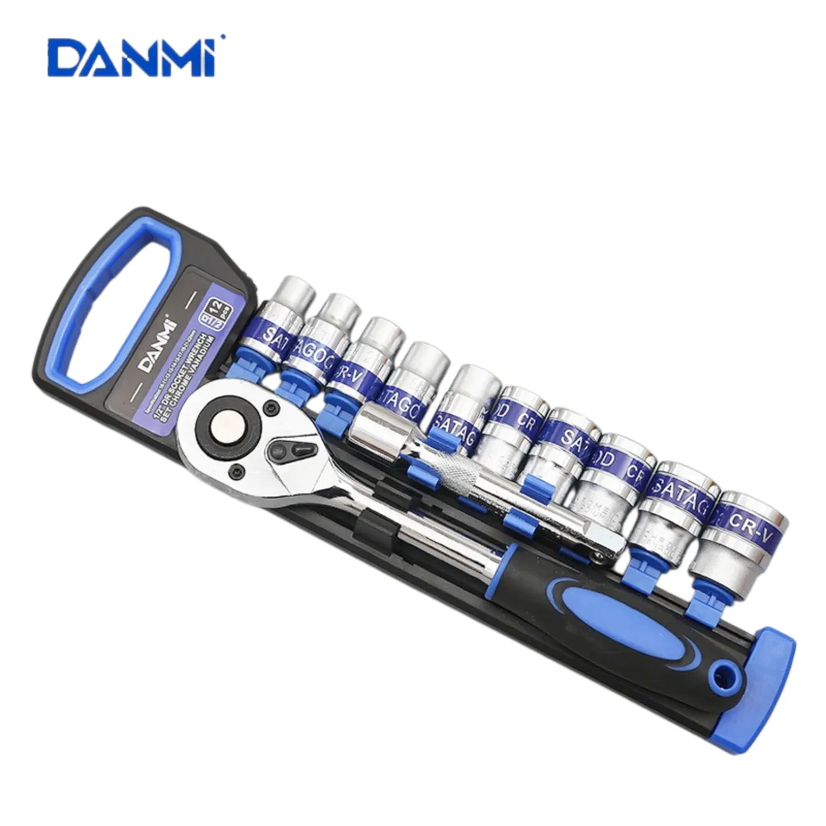 DANMI - Set Juego Dados 12 Pieza Chicharra 12 Cromo Vanadio  Danmi
