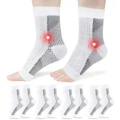 KUANGYE - Calcetines Para Neuropatia Ortopédicos 4 Pares Para Aliviar