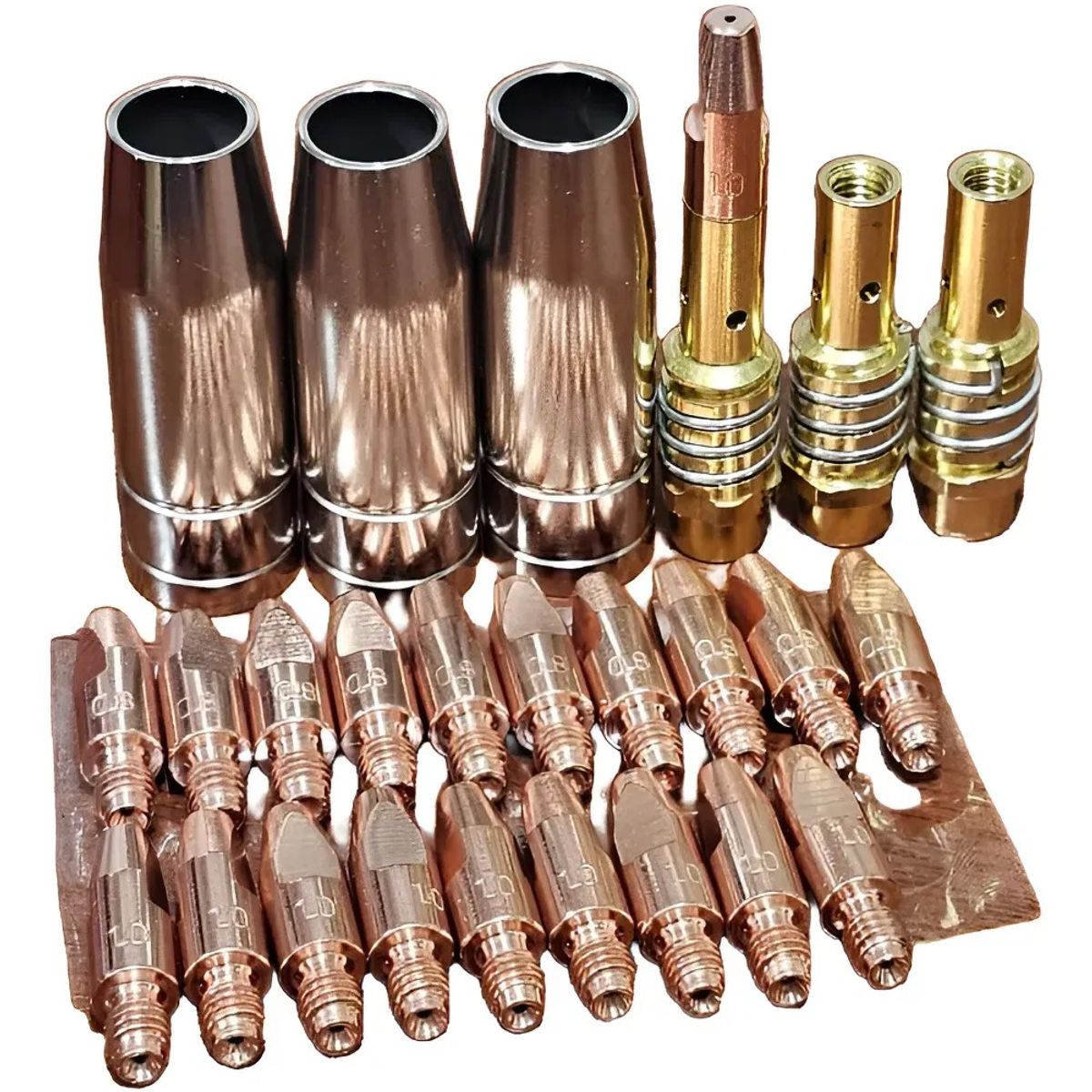 KUANGYE - Kit Para Torcha Para Mig Para Binzel 15 Ak (26 Piezas) Punta 0.8-1mm