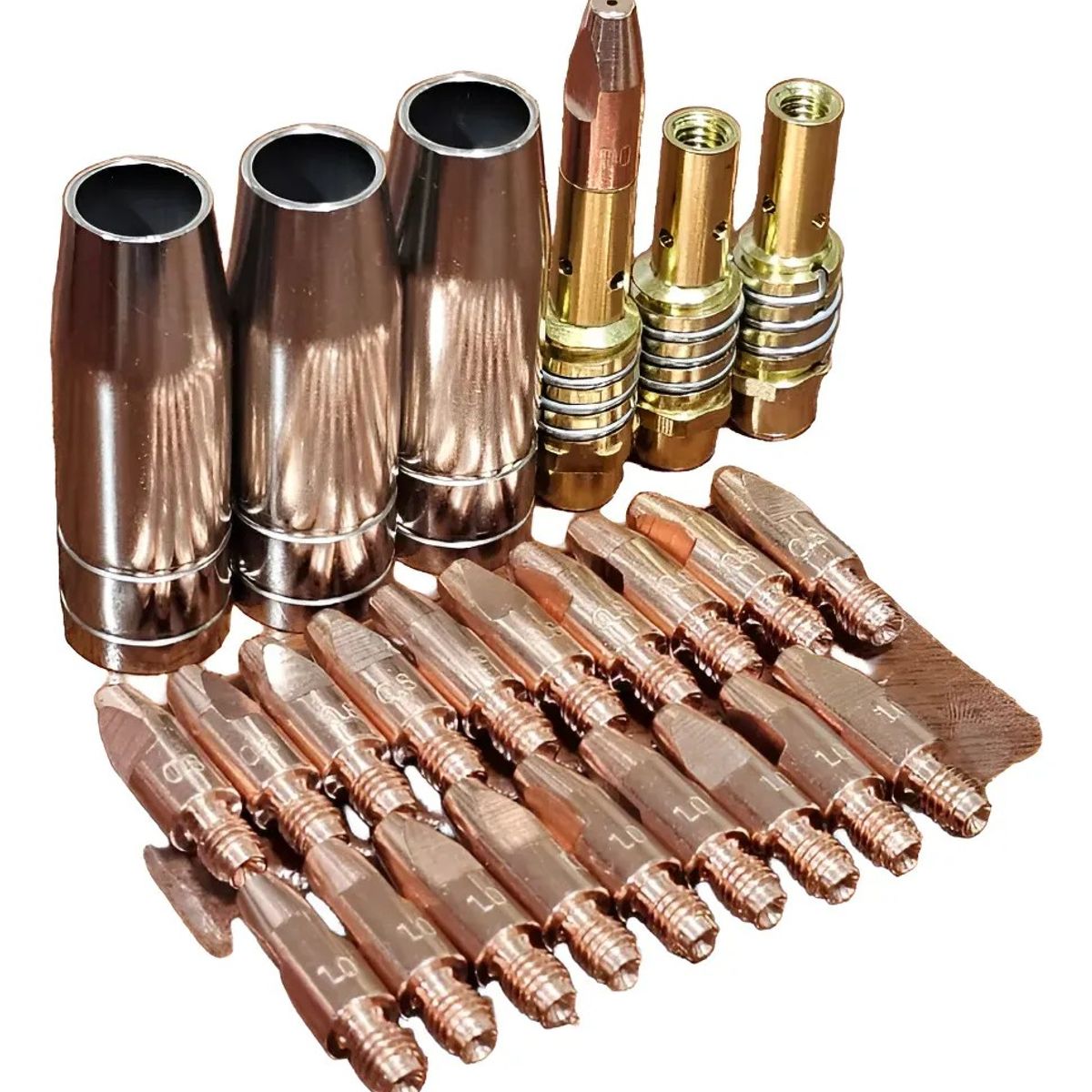 KUANGYE - Kit Para Torcha Para Mig Para Binzel 15 Ak (26 Piezas) Punta 0.8-1mm