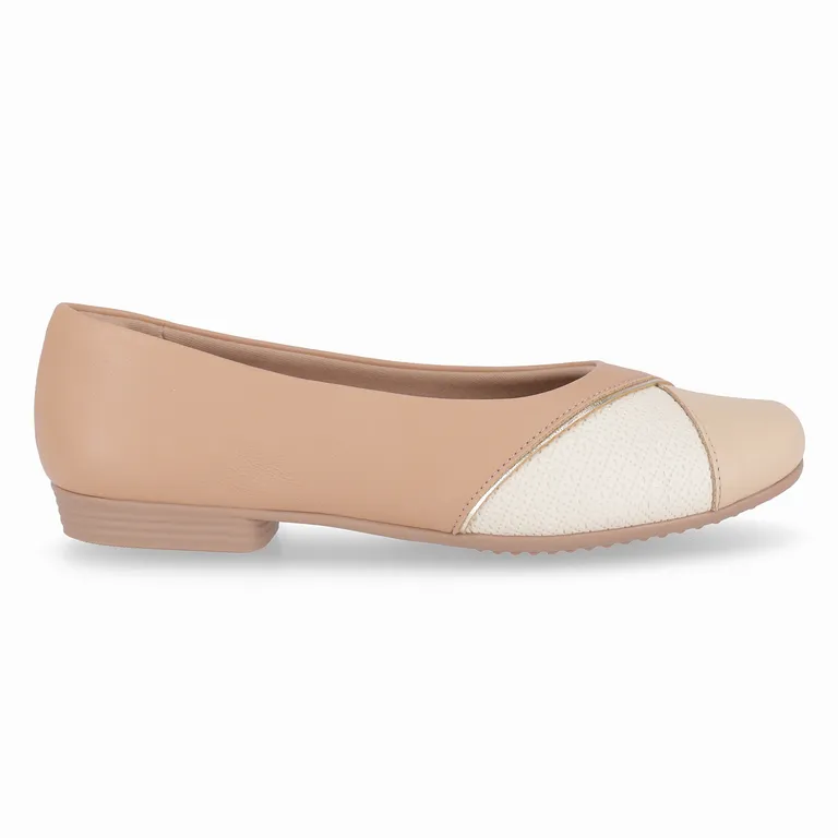 Ballerina Mujer Nude/Crema Raquel