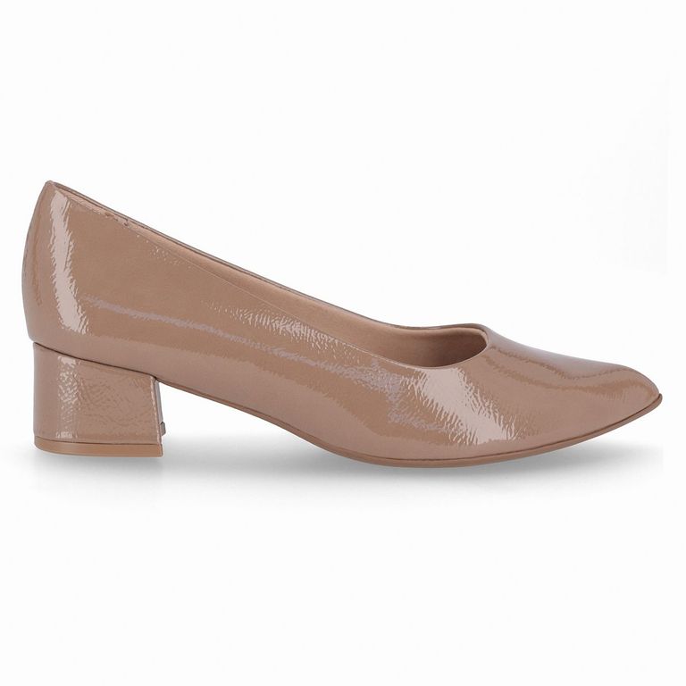 Zapato Mujer Nude/Charol Taci