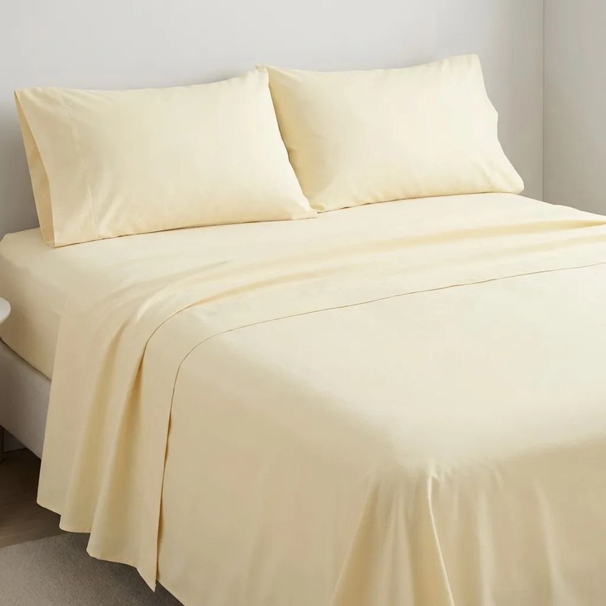 ARMONIA - Juego De Sabanas Algodon 800 Hilos Crema 3,0 Plazas