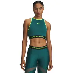 UNDER ARMOUR - Primera Capa Superior Mujer Heatgear Mesh Tank Verde