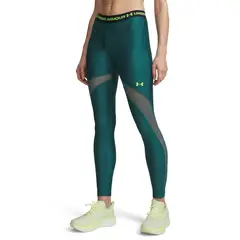 UNDER ARMOUR - Calza Mujer Heatgear Mesh Leggings Verde