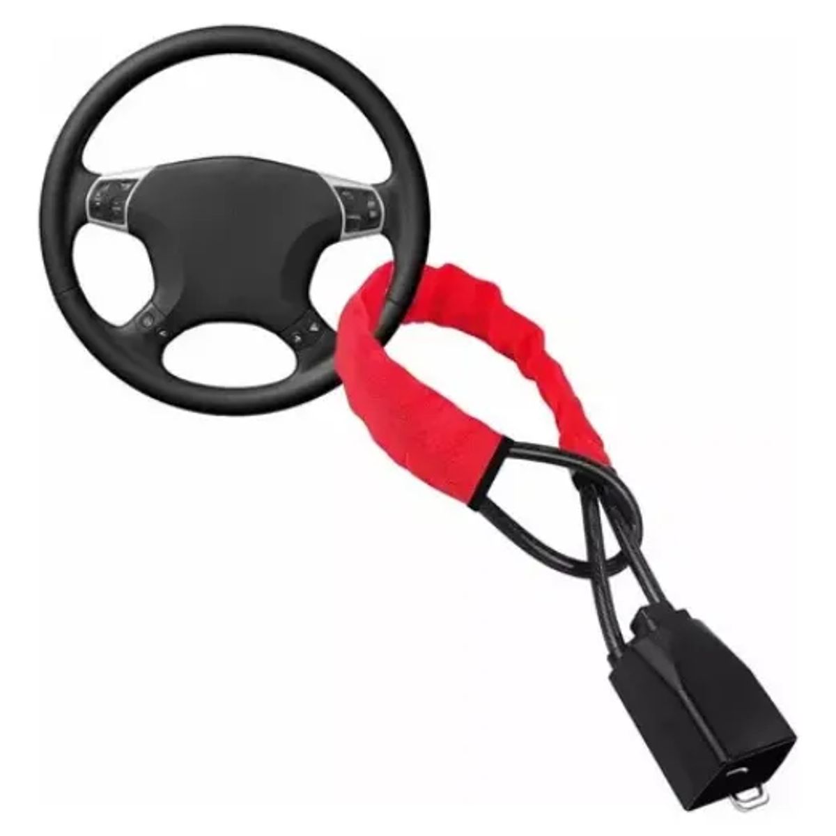 MOVI - Traba Volante para Auto con Anclaje al Cinturón de Seguridad  Sistema Antirrobo