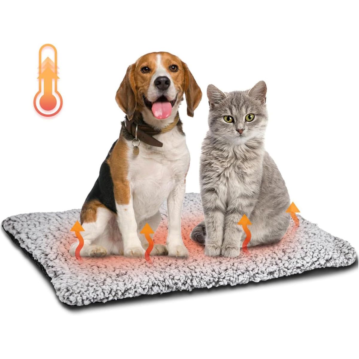 KUANGYE - Cama térmica autocalentable para gatos y perros 45 x 60 cm