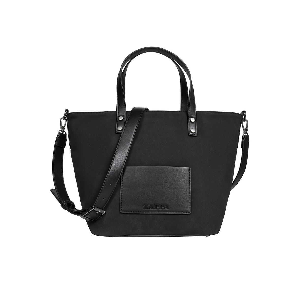 ZAPPA - Cartera Bandolera efecto Gamuza Negro Zappa