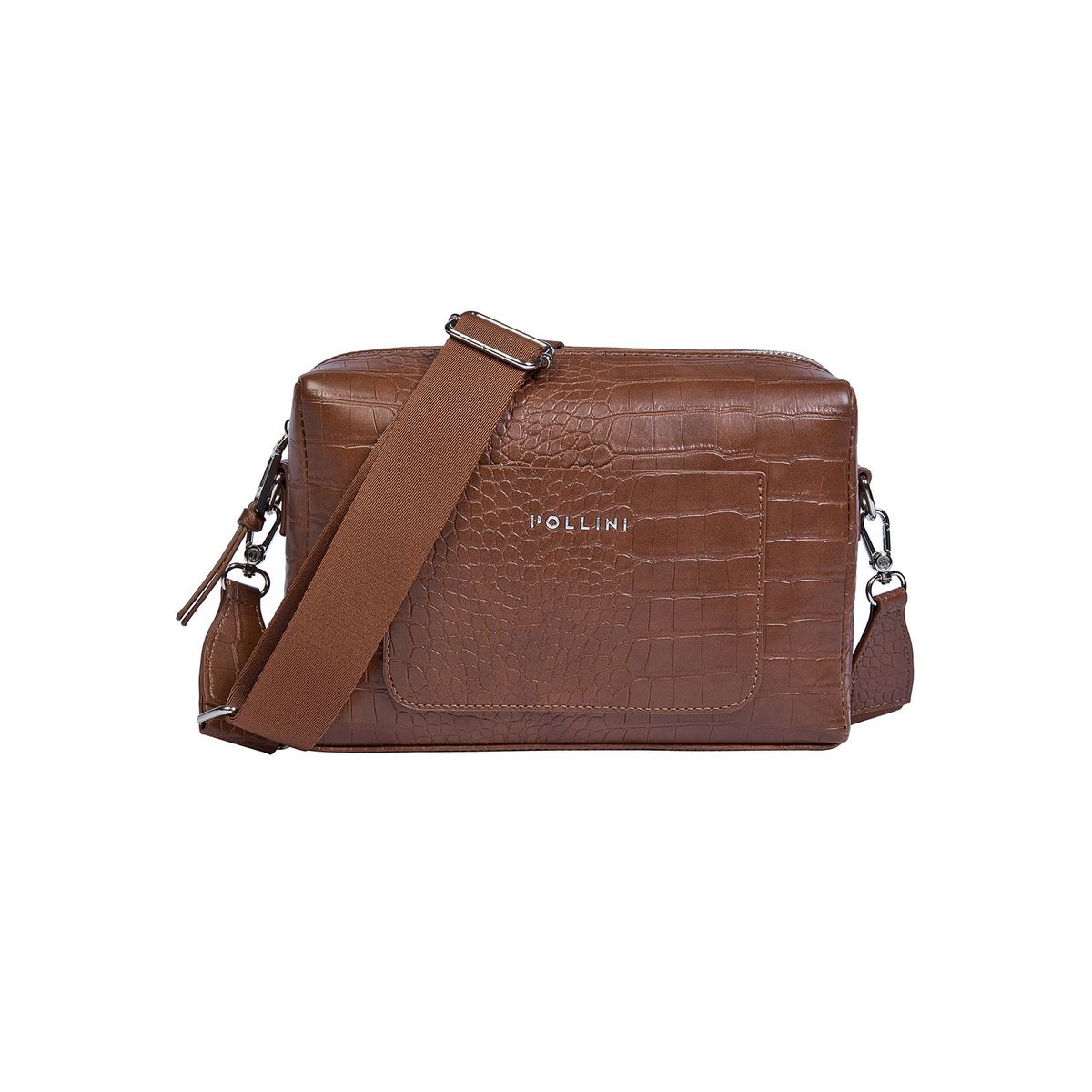 POLLINI - Cartera Bandolera Casual Marrón claro Pollini