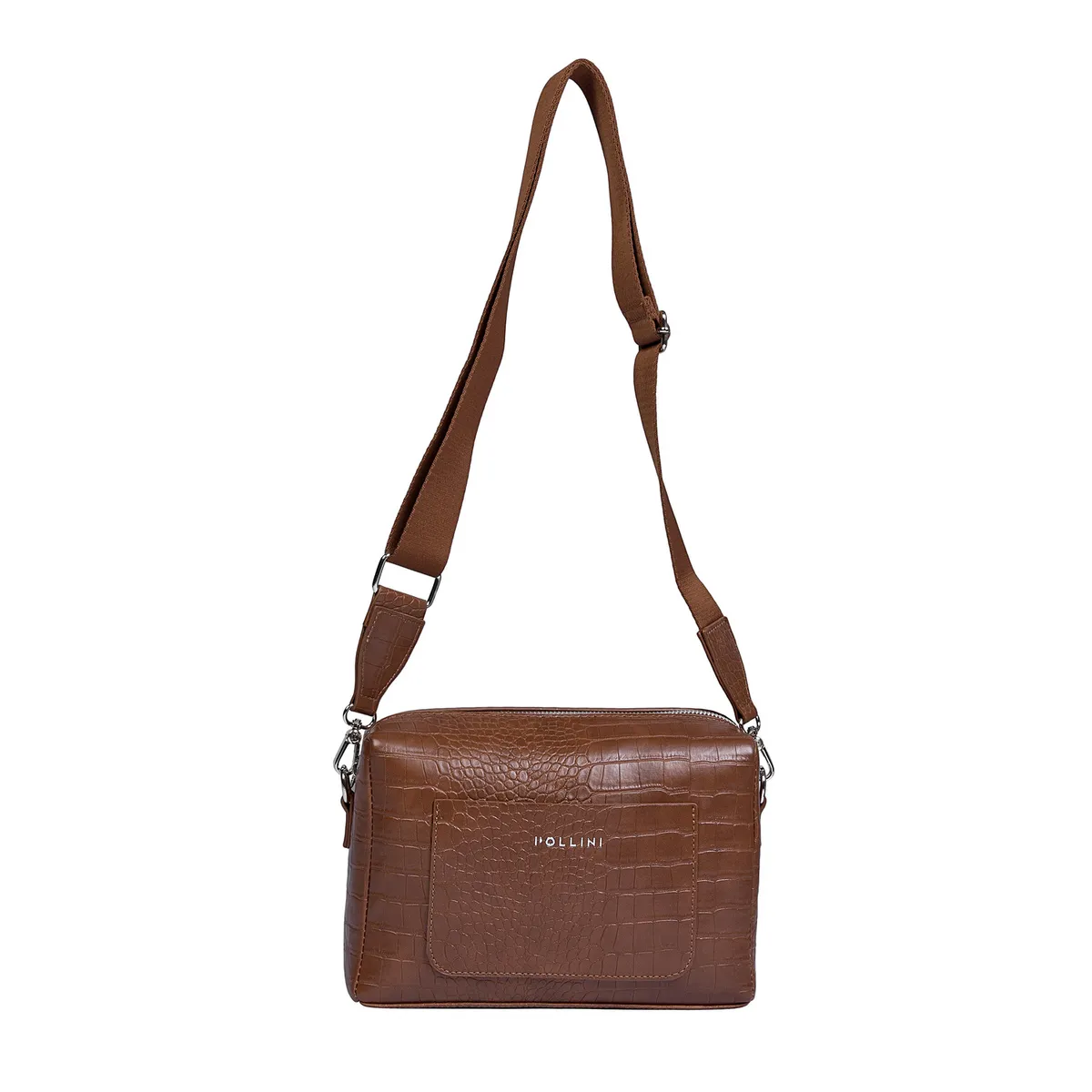 POLLINI - Cartera Bandolera Casual Marrón claro Pollini