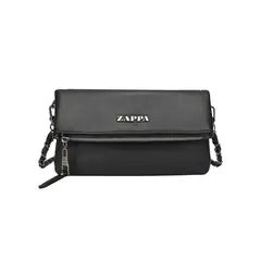 ZAPPA - Cartera Bandolera Tipo Sobre Detalle Cadena Negro