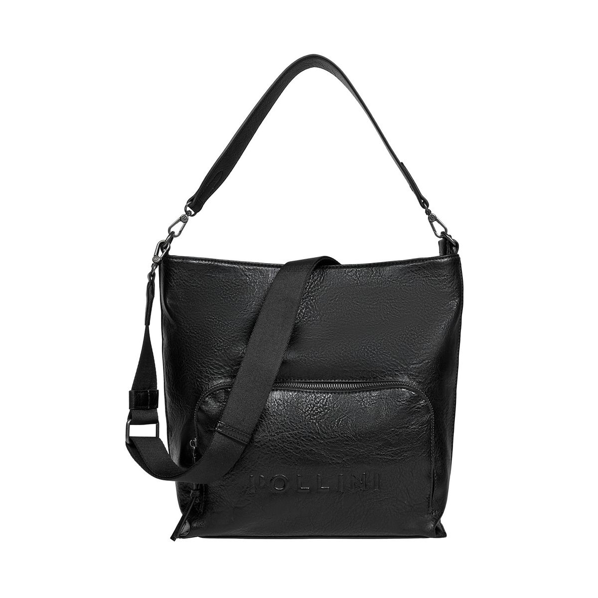 POLLINI - Cartera Tote Casual Negro Pollini
