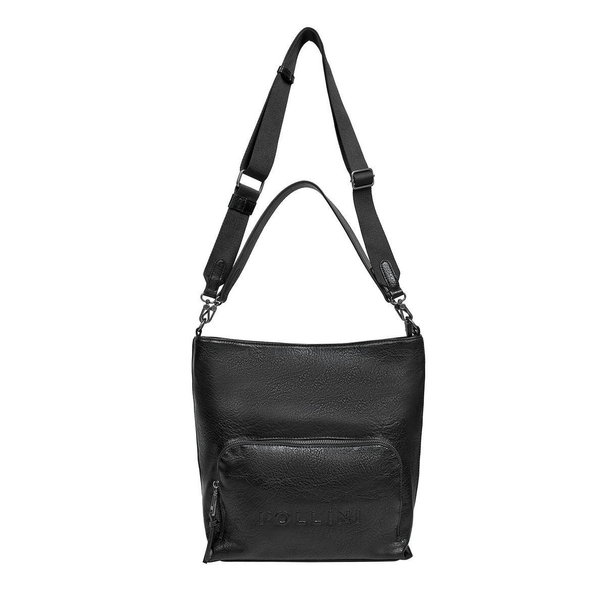 POLLINI - Cartera Tote Casual Negro Pollini
