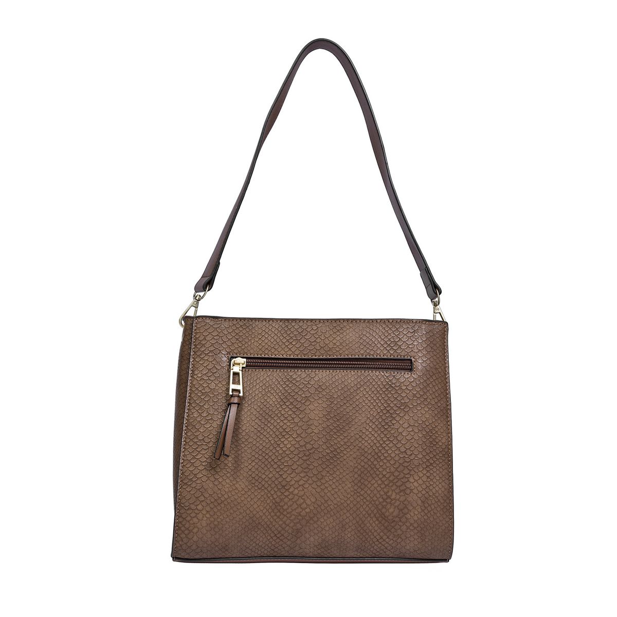 POLLINI - Cartera Tote Casual Marrón oscuro Pollini