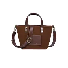 ZAPPA - Cartera Bandolera efecto Gamuza Marrón oscuro