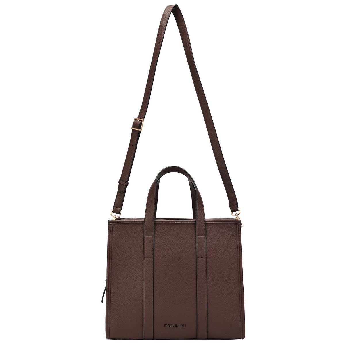 POLLINI - Cartera Bandolera Casual Marrón oscuro Pollini
