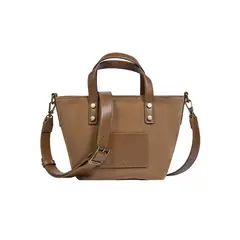 ZAPPA - Cartera Bandolera efecto Gamuza Marrón claro