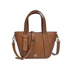 POLLINI - Bandolera Mujer Casual Marrón claro